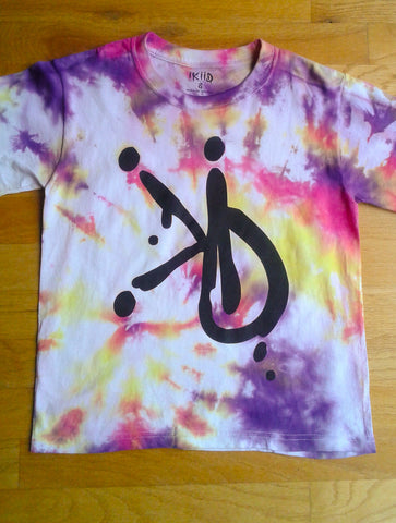 Fuchsia/Purple/Yellow Logo Kids Shirt