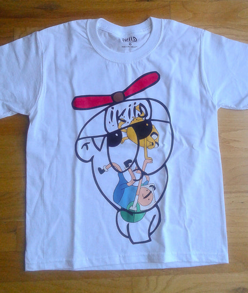 Hand Painted Cartoon Youth Shirts