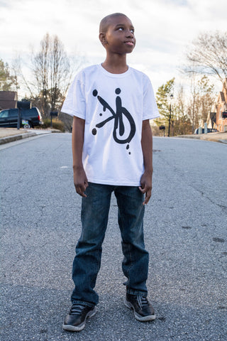 White Kids Logo Tee