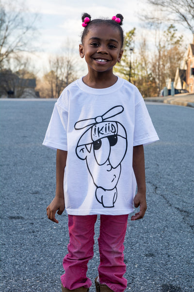 White Kids Character Tee