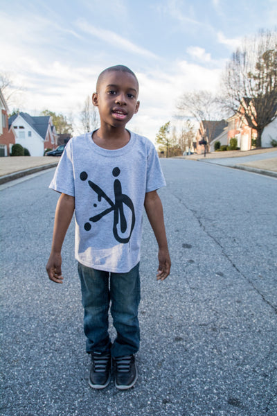 Grey Kids Logo Tee