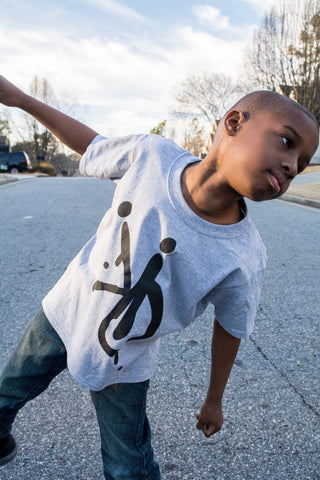Grey Kids Logo Tee