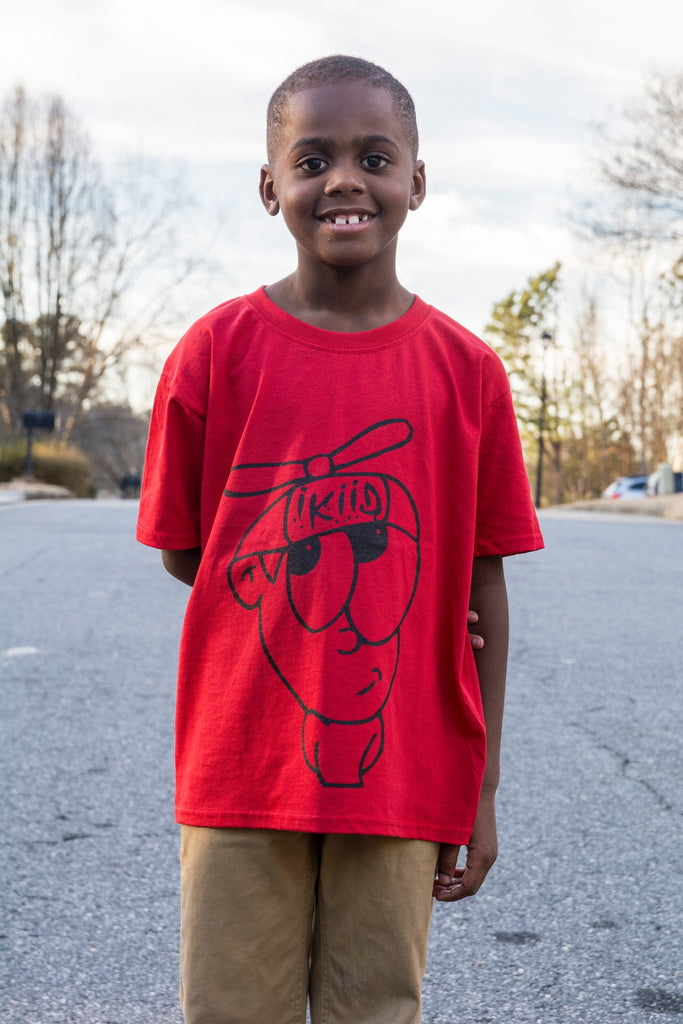 Red Kids Character Tee