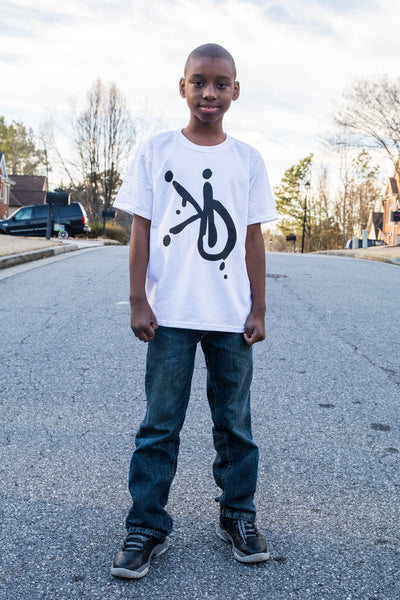 White Kids Logo Tee